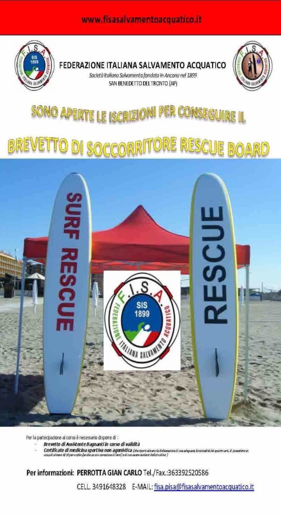 Rescue Italia_Corso Rescue Board a Livorno